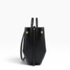 gacek-czarny-bok GACEK Czarny - torebka shopper, widok z boku