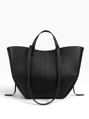 gacek-czarny-przod GACEK Czarny - torebka shopper, widok z przodu