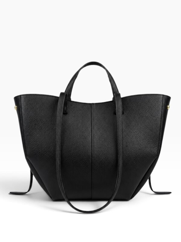 gacek-czarny-przod GACEK Czarny - torebka shopper, widok z przodu