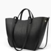 gacek-czarny-tyl GACEK Czarny - torebka shopper, widok z tyłu